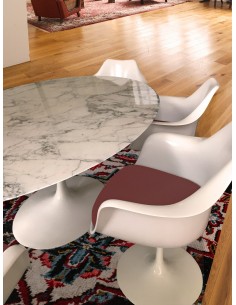 Table Saarinen 244 cm ovale marbre fabriqué en Italie