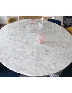 Table Saarinen 244 cm ovale marbre fabriqué en Italie