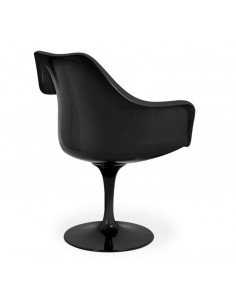 Tulip armchair fiberglas blackTulip armchair fiberglas black